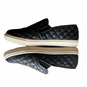Steve Madden Black Quilted Slip On Sneaker